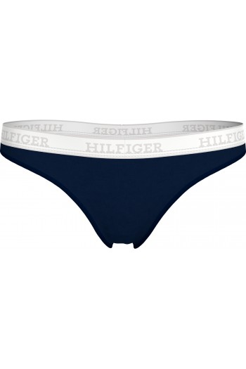 Tommy Hilfiger UW0UW05539-DW6 , Γυναικείο Κυλοτάκι Thong με φαρδύ λ΄σστιχο, DESERT SKY